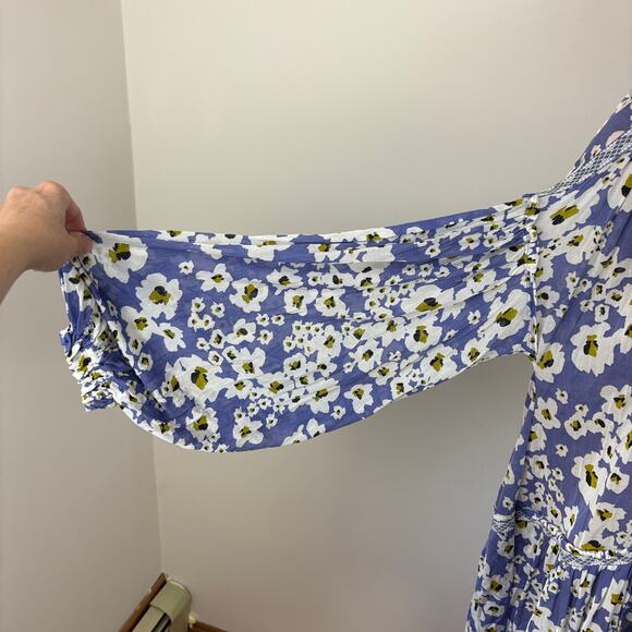 Free People Love Letter Tunic Top Mini Dress Boho Chic Floral Romantic Feminine - Picture 7 of 11